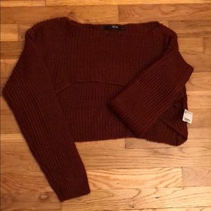 Tic-Toc cropped front sweater